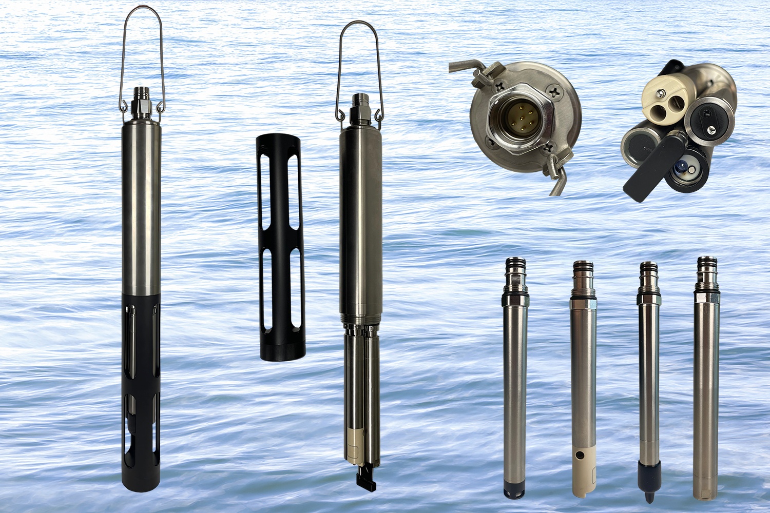 Multiparameter probe for narrow wells